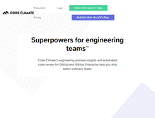 Tablet Screenshot of codeclimate.com